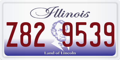 IL license plate Z829539