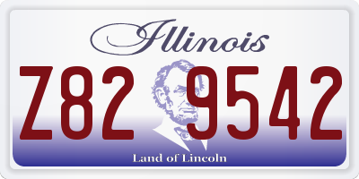 IL license plate Z829542