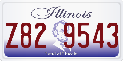IL license plate Z829543