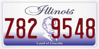 IL license plate Z829548