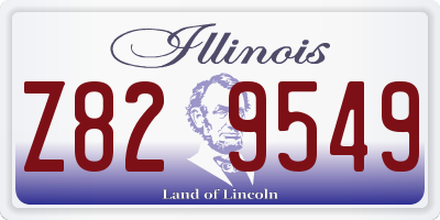 IL license plate Z829549