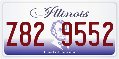 IL license plate Z829552