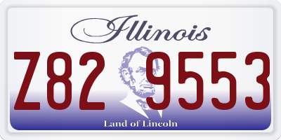 IL license plate Z829553