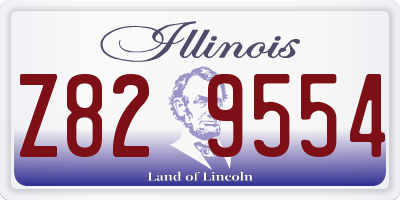 IL license plate Z829554