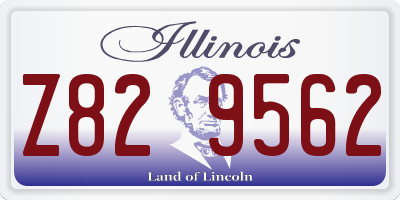 IL license plate Z829562