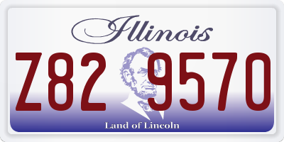 IL license plate Z829570