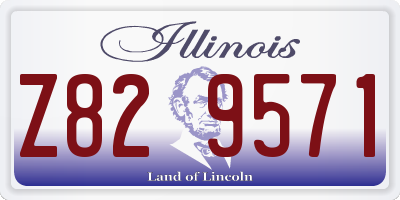IL license plate Z829571