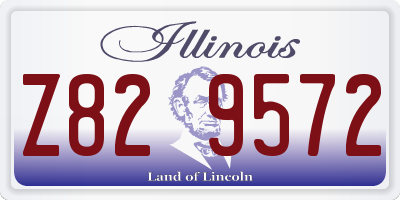 IL license plate Z829572