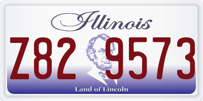 IL license plate Z829573