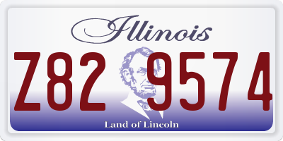 IL license plate Z829574