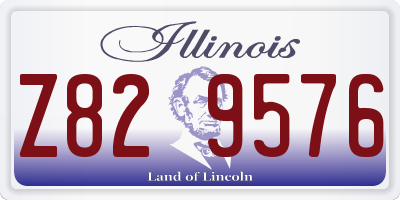 IL license plate Z829576