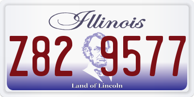 IL license plate Z829577