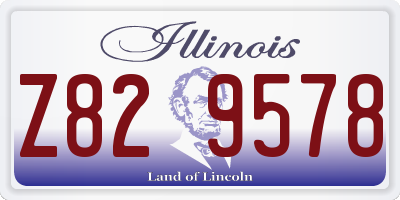 IL license plate Z829578