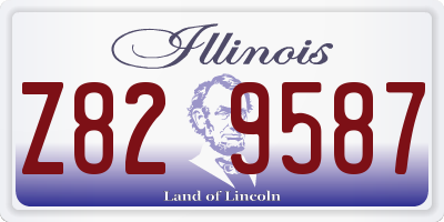IL license plate Z829587
