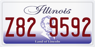 IL license plate Z829592