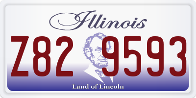 IL license plate Z829593