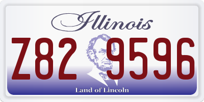 IL license plate Z829596
