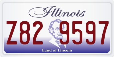 IL license plate Z829597