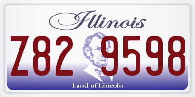 IL license plate Z829598