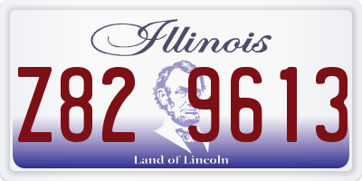 IL license plate Z829613