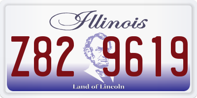 IL license plate Z829619