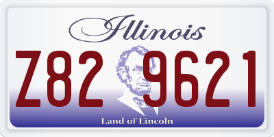 IL license plate Z829621