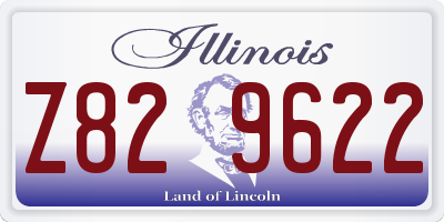 IL license plate Z829622