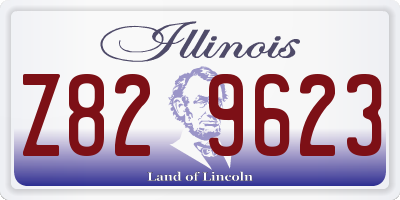IL license plate Z829623
