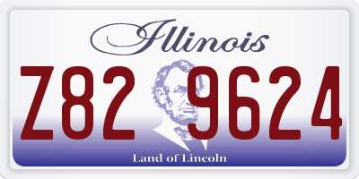 IL license plate Z829624