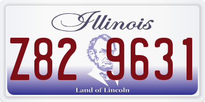 IL license plate Z829631