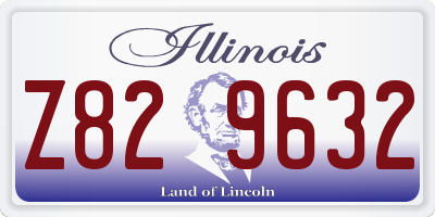 IL license plate Z829632