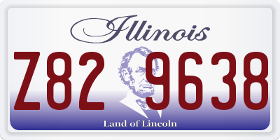 IL license plate Z829638