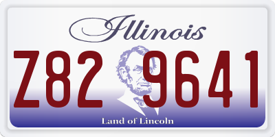 IL license plate Z829641