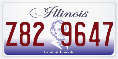 IL license plate Z829647