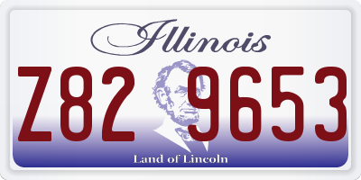IL license plate Z829653
