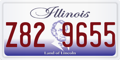 IL license plate Z829655
