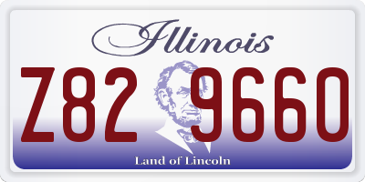 IL license plate Z829660