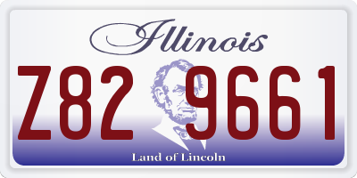 IL license plate Z829661