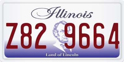 IL license plate Z829664