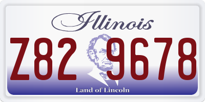 IL license plate Z829678
