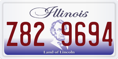 IL license plate Z829694