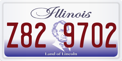 IL license plate Z829702