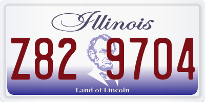 IL license plate Z829704