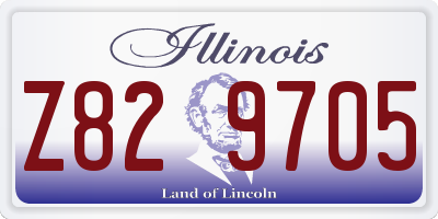IL license plate Z829705