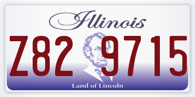 IL license plate Z829715