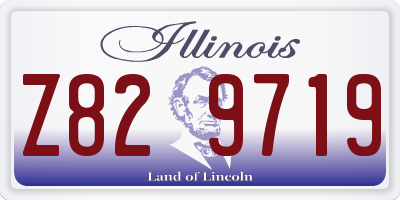 IL license plate Z829719