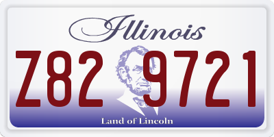 IL license plate Z829721