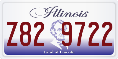 IL license plate Z829722