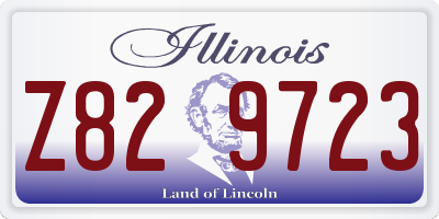 IL license plate Z829723