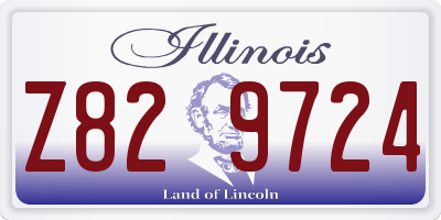 IL license plate Z829724